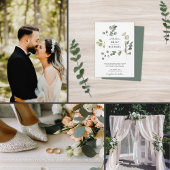 Hedendaagse minimalistische eucalyptus informatiekaartje