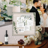 Hedendaagse minimalistische eucalyptus menu