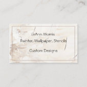 Hedendaagse, minimalistische getextureerde achterg visitekaartje (Voorkant)