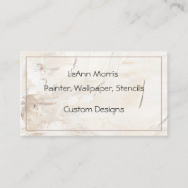 Hedendaagse, minimalistische getextureerde achterg visitekaartje