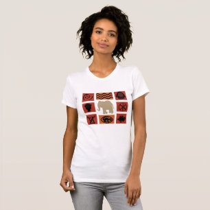 Hedendaagse moderne abstracte Afrikaanse kunst T-shirt