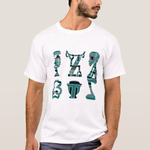 Hedendaagse moderne abstracte Afrikaanse kunst T-shirt