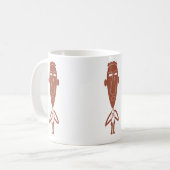 Hedendaagse moderne abstracte silhouet koffiemok (Voorkant links)