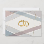 Hedendaagse Moderne Geometrische Strepen Taupe Lei Kaart (Achterkant)