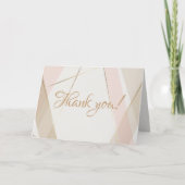 hedendaagse moderne geometrische stripes wijzen op bedankkaart (Voorkant)