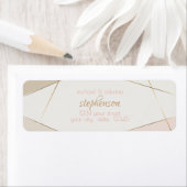 hedendaagse moderne geometrische stripes wijzen op etiket (Insitu)