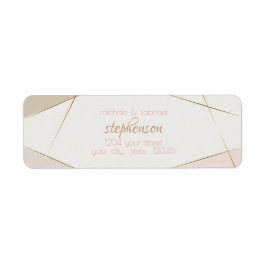 hedendaagse moderne geometrische stripes wijzen op etiket