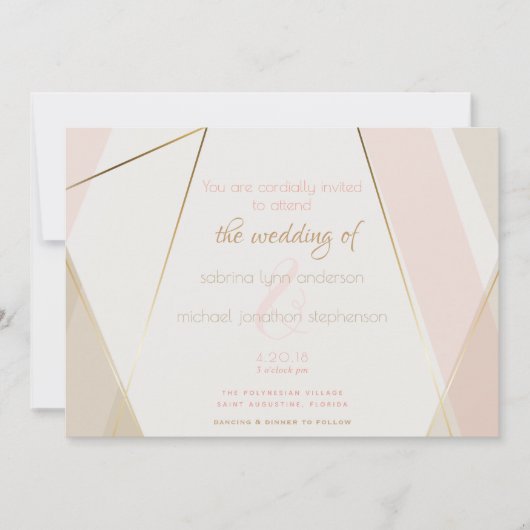 hedendaagse moderne geometrische stripes wijzen op kaart (Voorkant)