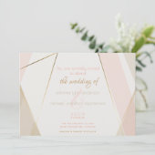 hedendaagse moderne geometrische stripes wijzen op kaart (Staand voorkant)