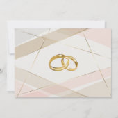 hedendaagse moderne geometrische stripes wijzen op kaart (Achterkant)