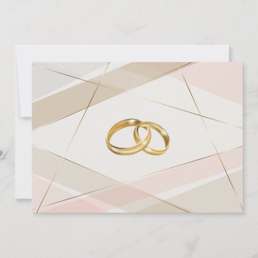 hedendaagse moderne geometrische stripes wijzen op kaart (Achterkant)