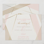 hedendaagse moderne geometrische stripes wijzen op kaart (Voorkant / Achterkant)