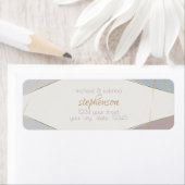 hedendaagse moderne geometrische stripeslaat etiket (Insitu)