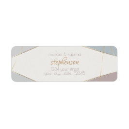 hedendaagse moderne geometrische stripeslaat etiket