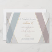 hedendaagse moderne geometrische stripeslaat kaart (Voorkant)