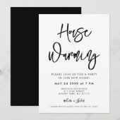 Hedendaagse moderne Housewarming party Kaart (Voorkant / Achterkant)