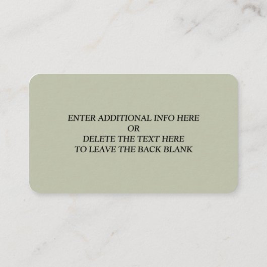 Hedendaagse moderne huwelijksregister informatiekaartje (Achterkant)