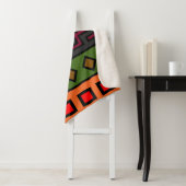 Hedendaagse moderne kleurrijke Afrikaanse kunst Sherpa Deken (In situ)