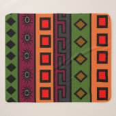 Hedendaagse moderne kleurrijke Afrikaanse kunst Sherpa Deken (Voorkant (horizontaal))