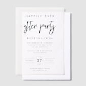 Hedendaagse moderne vrolijk altijd na feest vellum uitnodigingen (Offset)
