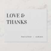 hedendaagse moderne weddenschappen en Bedankt Briefkaart (Voorkant)