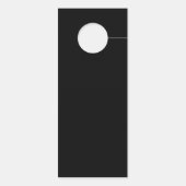 Hedendaagse moderne zwarte bruiloft niet storen deurhanger (Achterkant)