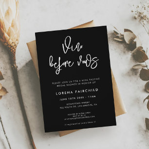 Hedendaagse moderne zwarte Vino voor geloften Kaart