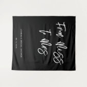 Hedendaagse moderne zwarte Vrijgezellenfeesten ach Wandkleed (Voorkant (horizontaal))