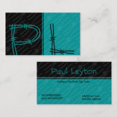 Hedendaagse monogram Visitekaartjes (Voorkant / Achterkant)