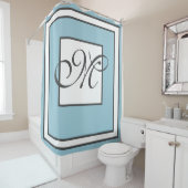 hedendaagse monogrammen douchegordijn (In situ)
