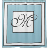 hedendaagse monogrammen douchegordijn (Voorkant)