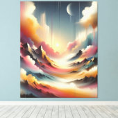 Hedendaagse Natuur Spray Paint Canvas Afdruk (Insitu (Houten vloer))