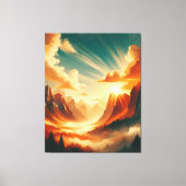 Hedendaagse Natuur Spray Paint Canvas Afdruk (Voorkant)