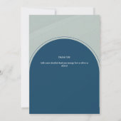 Hedendaagse Oceaan Gestreepte FOTO BEDANKT UITNODI Kaart (Achterkant)