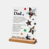 Hedendaagse oprechte Vaderdag-boodschap uit het Ki Acryl Bord (Hoek)