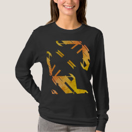 Hedendaagse Oranje Zuidwest kunst kijken Abstract T-shirt