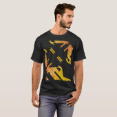 Hedendaagse Oranje Zuidwest kunst kijken Abstract T-shirt (Voorkant volledig)