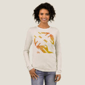 Hedendaagse Oranje Zuidwest kunst kijken Abstract Tri-Blend Shirt (Voorkant)