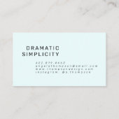 Hedendaagse pastel blauwgroen roze cirkel gradiënt visitekaartje (Achterkant)