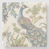  Hedendaagse Peacock Beige Onderzetters (Voorkant)