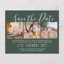 Hedendaagse PHOTO Save the Dates van LeahG BUDGET Flyer