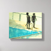 Hedendaagse portretschildering canvas afdruk (Voorkant)