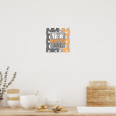 hedendaagse poster sms'jes leven van liefde (Keuken)