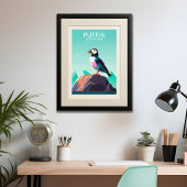 Hedendaagse Puffin reisstijl Poster