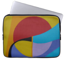 Hedendaagse Retro Doolhof Kunst Laptop Hoes