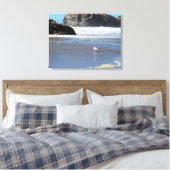 Hedendaagse Rocks Ocean Stretched Canvas Print (Insitu (Slaapkamer))