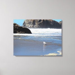 Hedendaagse Rocks Ocean Stretched Canvas Print