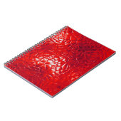 Hedendaagse Rode Folie Abstract Notitieboek (Linkerzijde)