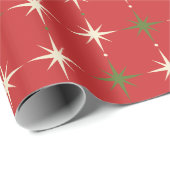 hedendaagse rode kerstster cadeaupapier (Rol Hoek)