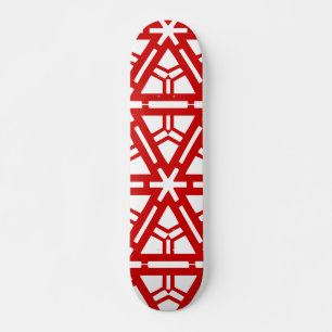 Hedendaagse Rode Kunst Skateboard